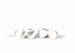 Double mini Heart studs from BeChristensen in silver